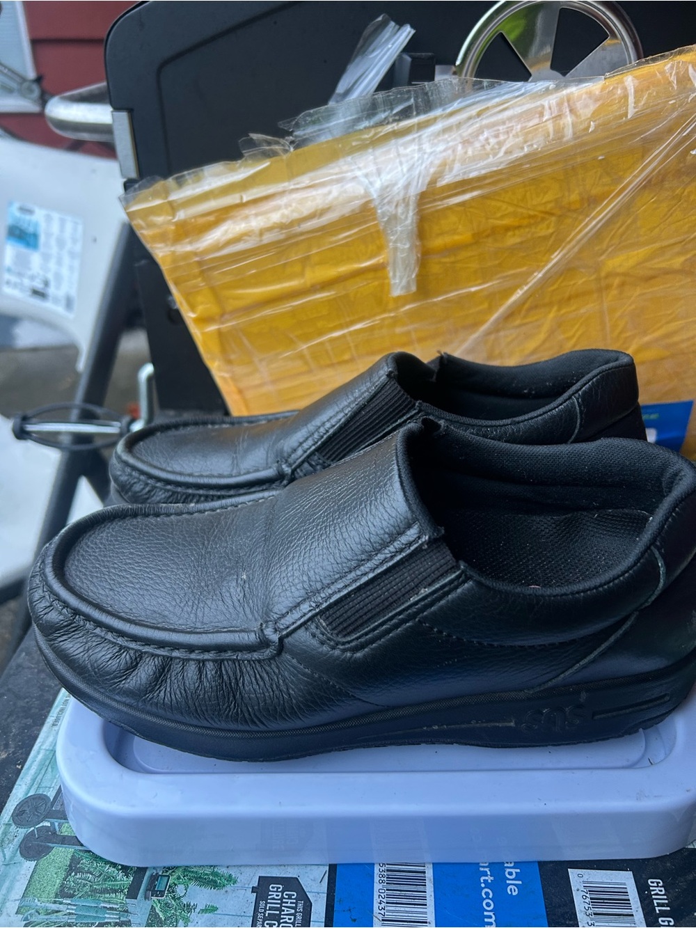 SAS Navigator Loafer Men's Black Leather Nonslip work Shoes Size 7